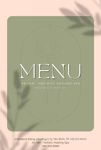 menu an yen spa