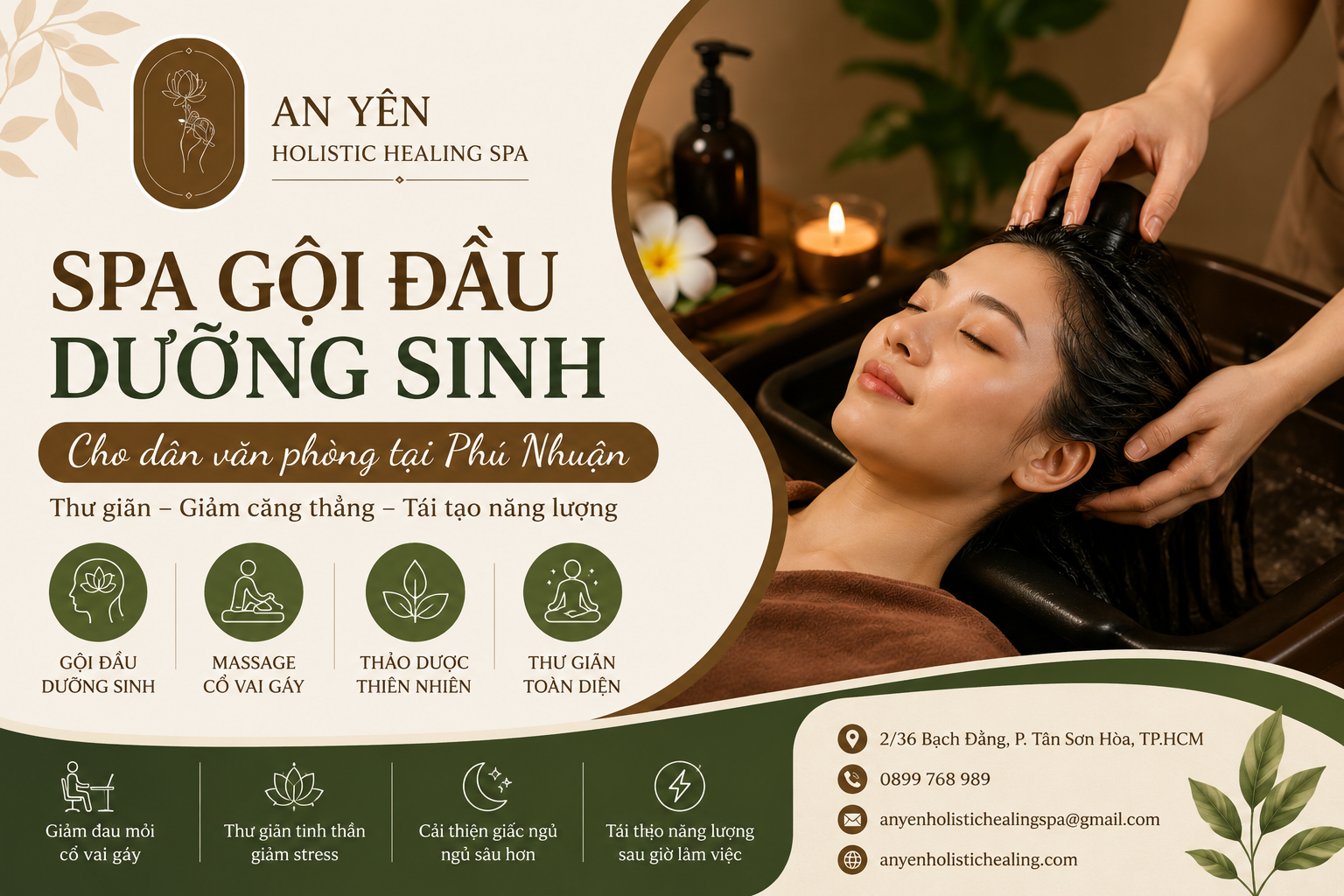 Spa Gội Đầu Dưỡng Sinh Cho Dân Văn Phòng Tại Phú Nhuận