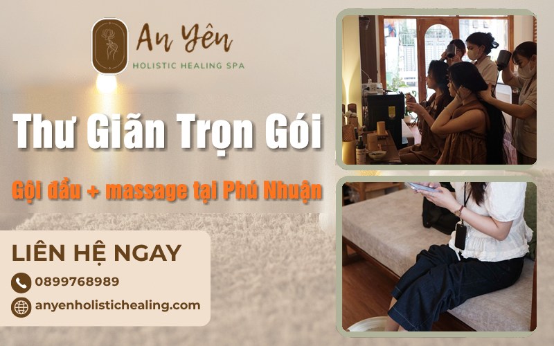 combo gội đầu dưỡng sinh và massage Phú Nhuận